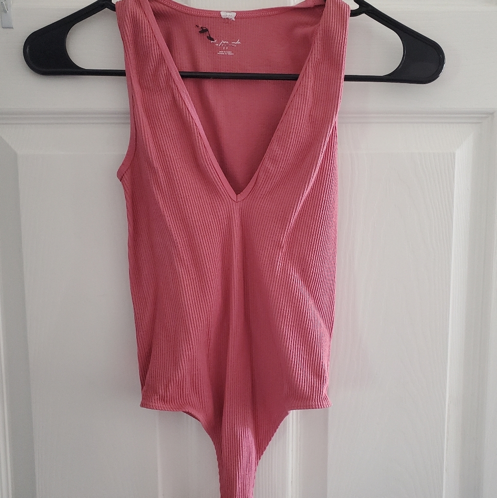 Out From Under from Urban Outfitters Ribbed V neck Onesie